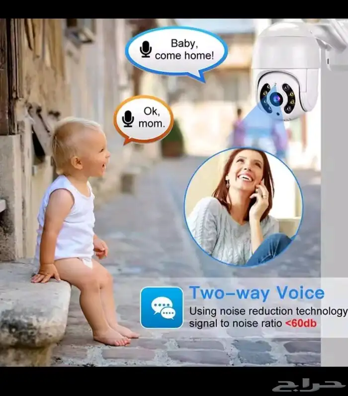 كاميرا مراقبة لاسلكية واي فاي واضحة التصوير بقوة 8 ميغا بكسل 6