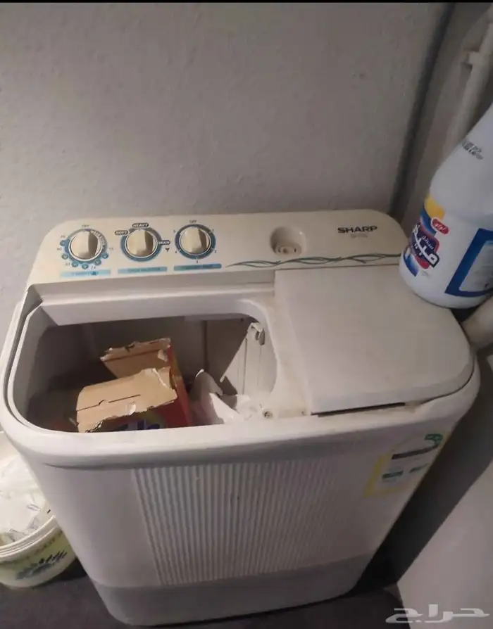 مجلس 5قطع حرف L وتكيف شباك فريون 410 و غساله 6كيلو شارب 2