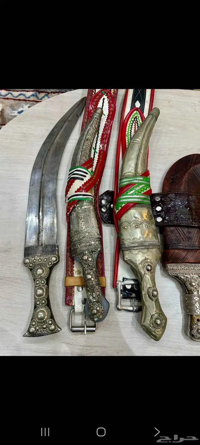 4 جنابي قديمه معدن ماعدا القرن فضه 2