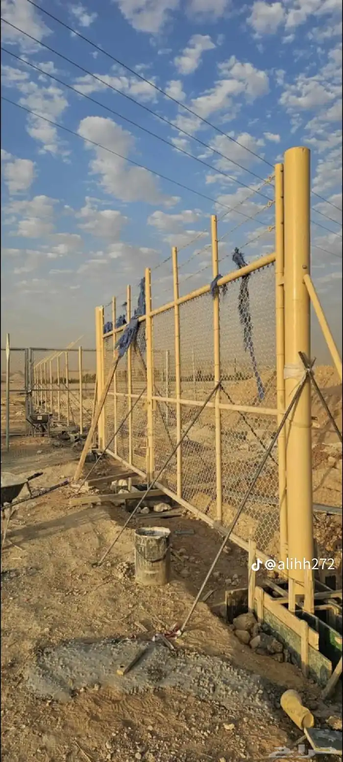 شبك 2 ملي ارتفاع مترين مواسير معكوفه ثلاث خط شايك 2