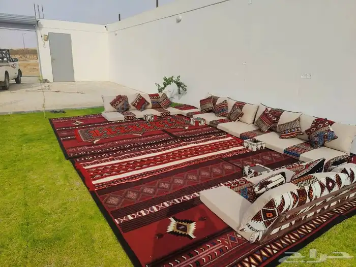 تاجير جلسات شعبيه تاجير كراسي وطاولات تاجير كنب ثلاثي 4