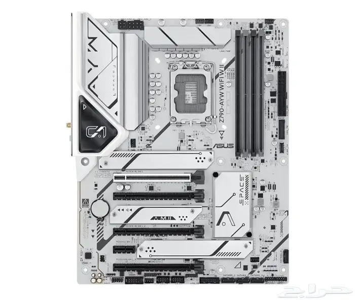 مذربورد Z790 اسوس أبيض بالكامل جديد بكرتونه 3