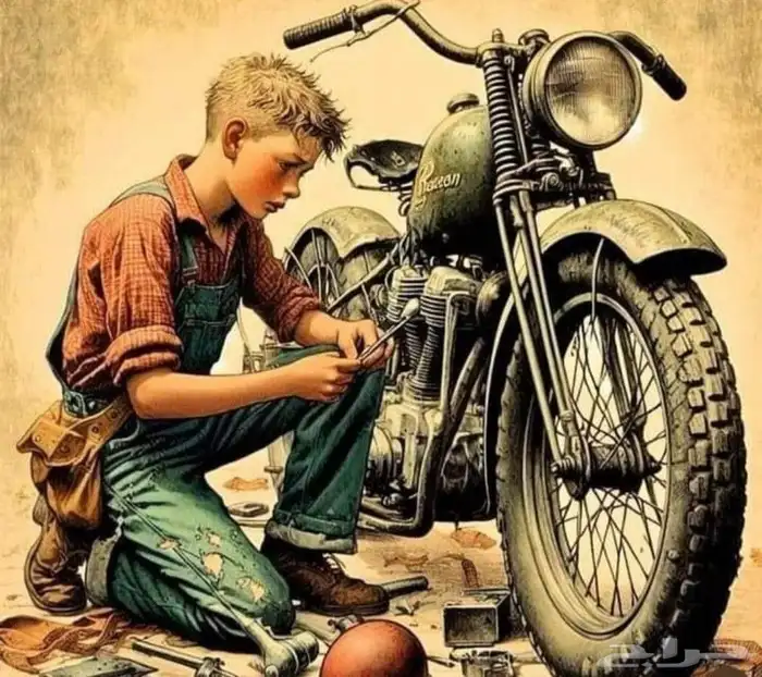 مكنيكي دراجات نارية مهندس دراجات نارية  مكنيكي دبابات 2
