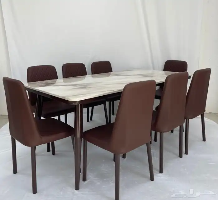 افخم طاولات طعام رخام 4او 6او 8 كراسي جودة ممتازة 3