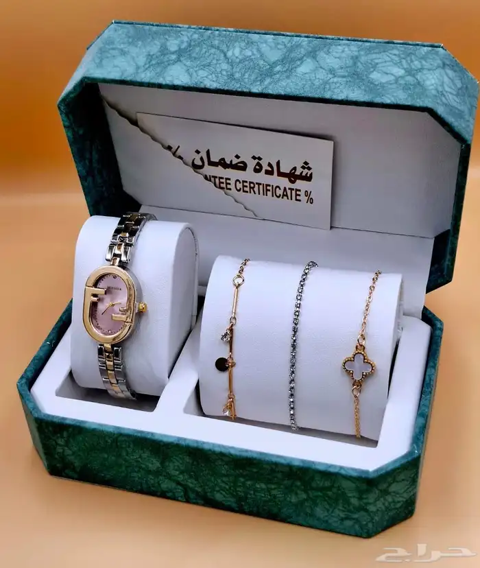 طقم ساعه نسائي فخم 18