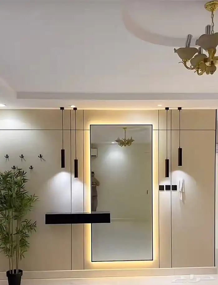 شيبورد ديكور صاله ديكورتلفزيون مرايات طاوله معلق اصباغ 1