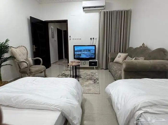 شقة مفروشة جديدة غرفتين للايجار اليومي 2