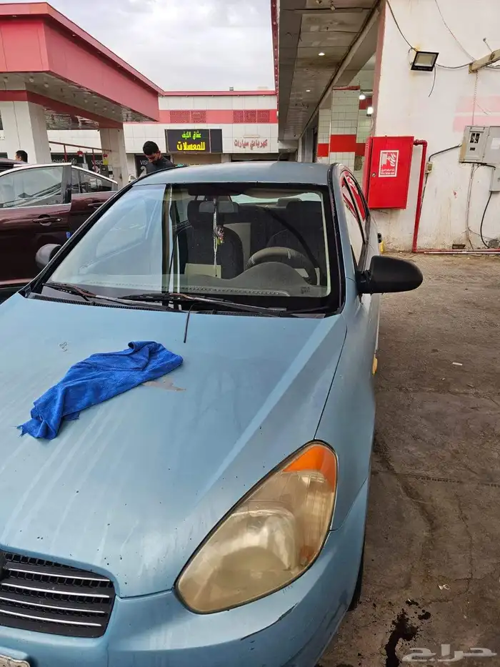 اكسنت 2007 للبيع قير عادي الرجاء لايجي الا الصامل 6