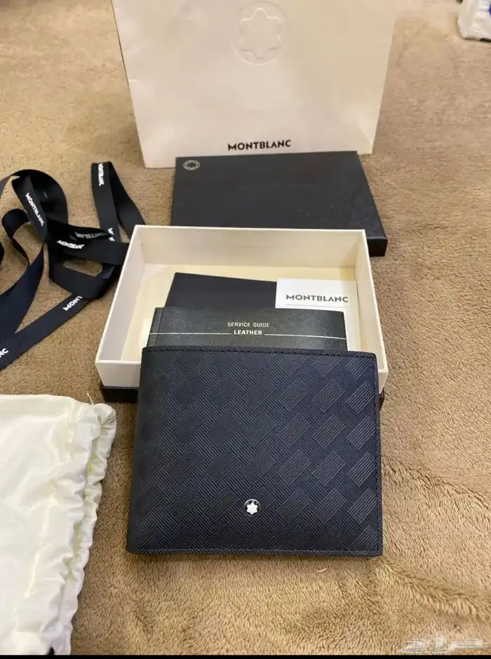 محفظة مونت بلانك اصلي ( مع الفاتورة ) جديده 0