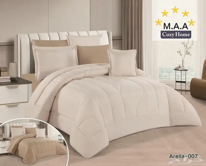 لحاف مايكرو فايبر مقاس كنج وجهين 7