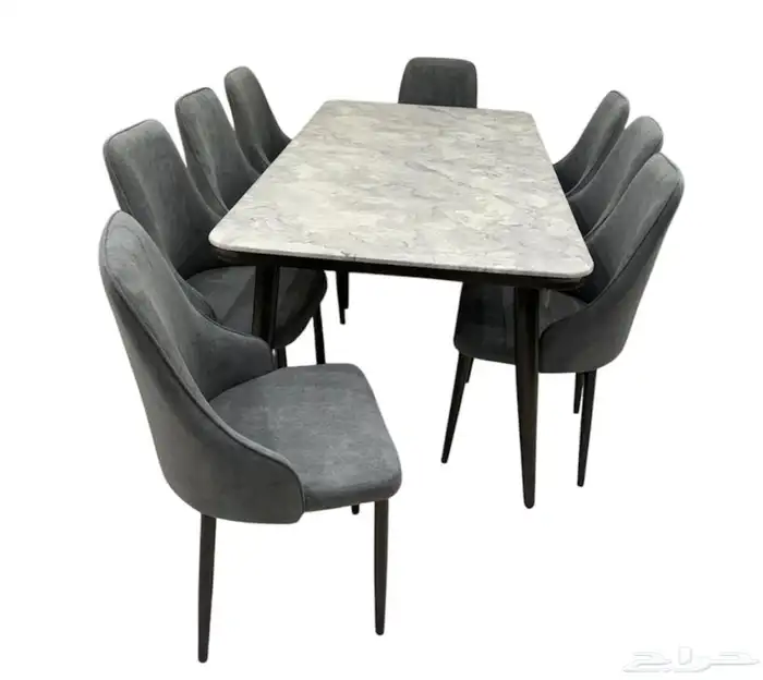 افخم طاولات طعام رخام 4او 6او 8 كراسي جودة ممتازة 5