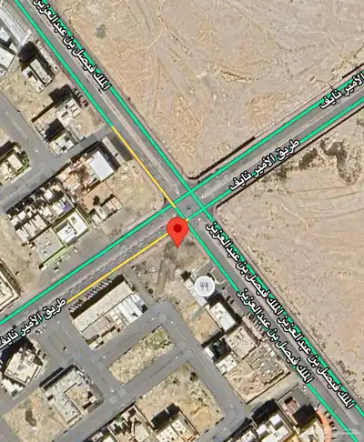 ارض تجاريه مميزه للإستثمار على شارعين تجاريين index