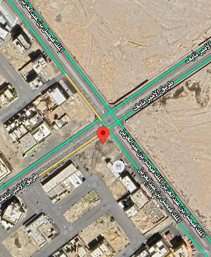 ارض تجاريه مميزه للإستثمار على شارعين تجاريين 0