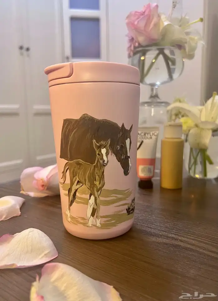 كوب هاف مليون الوردي رسم مهرة 2