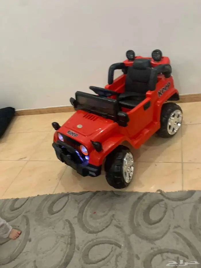 سيارة كهربائية للاطفال وسيكل جديد ونظيف 3