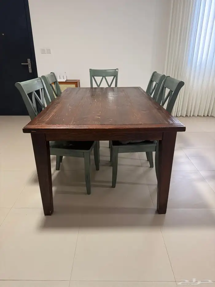طاولة طعام مع 5 مقاعد 0