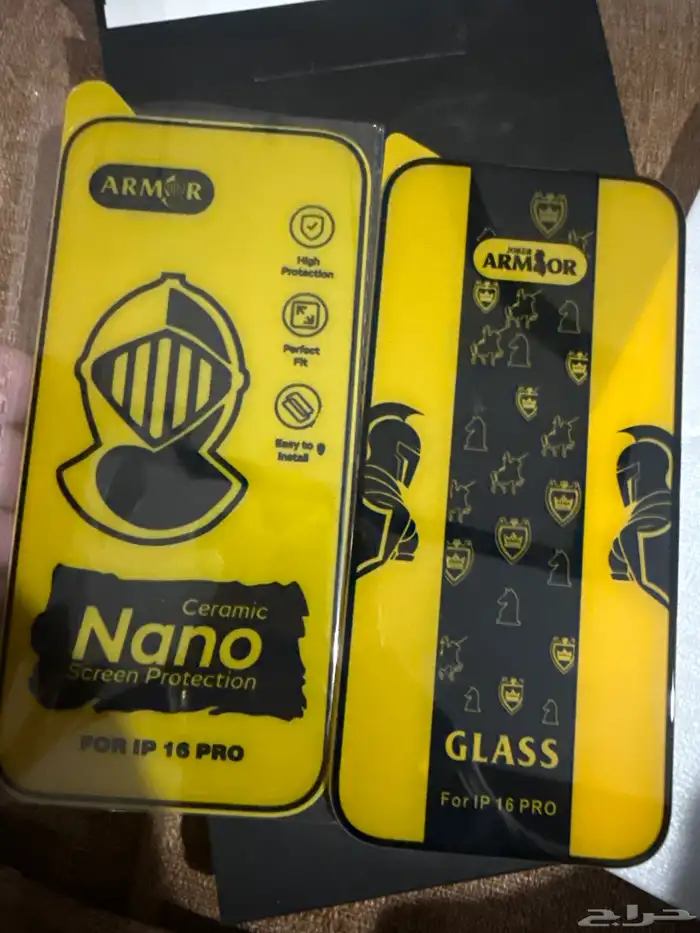 بيع حماية نونو سراميك ايفون 16 برو وحماية عادية 2