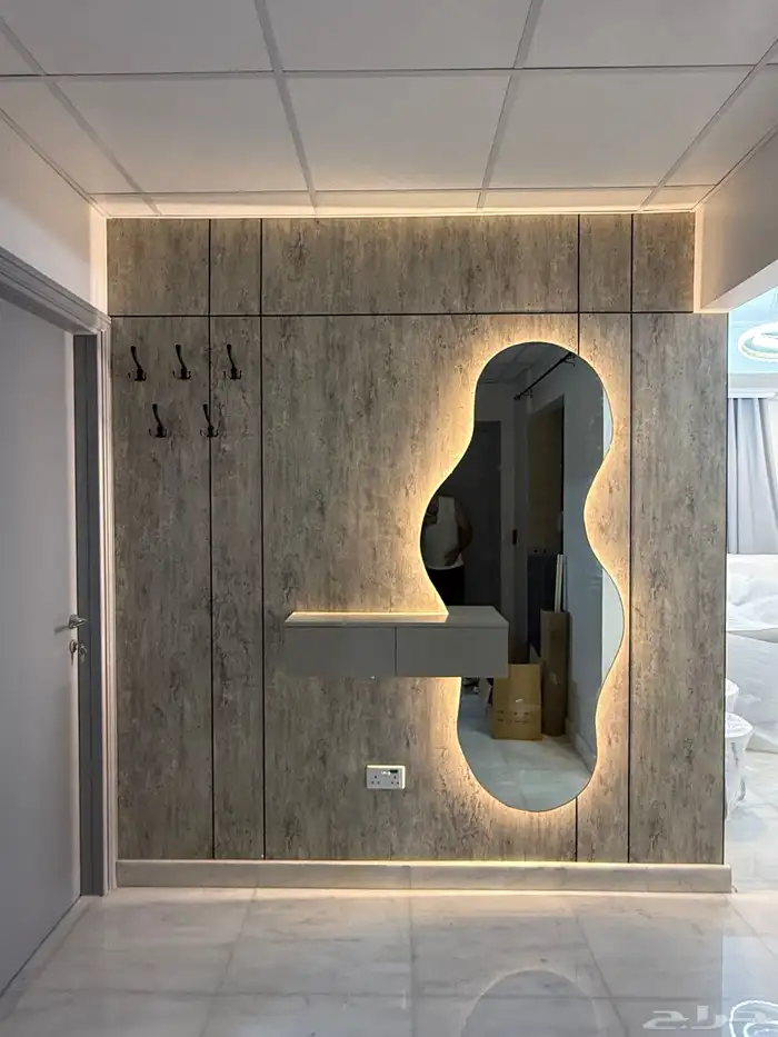 شيبورد ديكور صاله ديكورتلفزيون مرايات طاوله معلق اصباغ 0