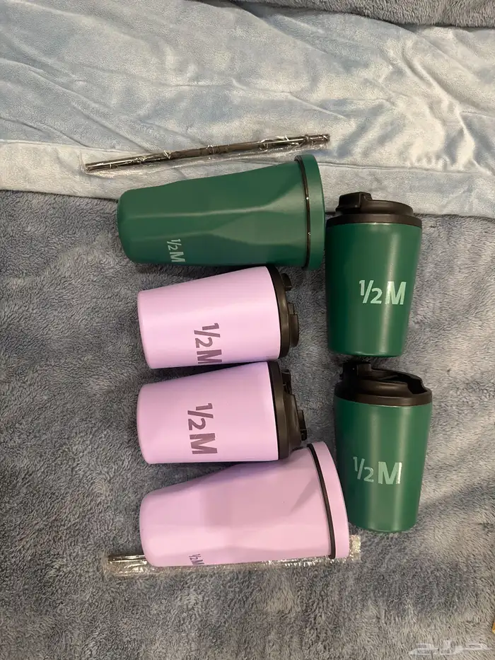 مقات هاف مليون للبيع جميعها غير مستخدم جديد 3بنفسجي و3اخضر 0