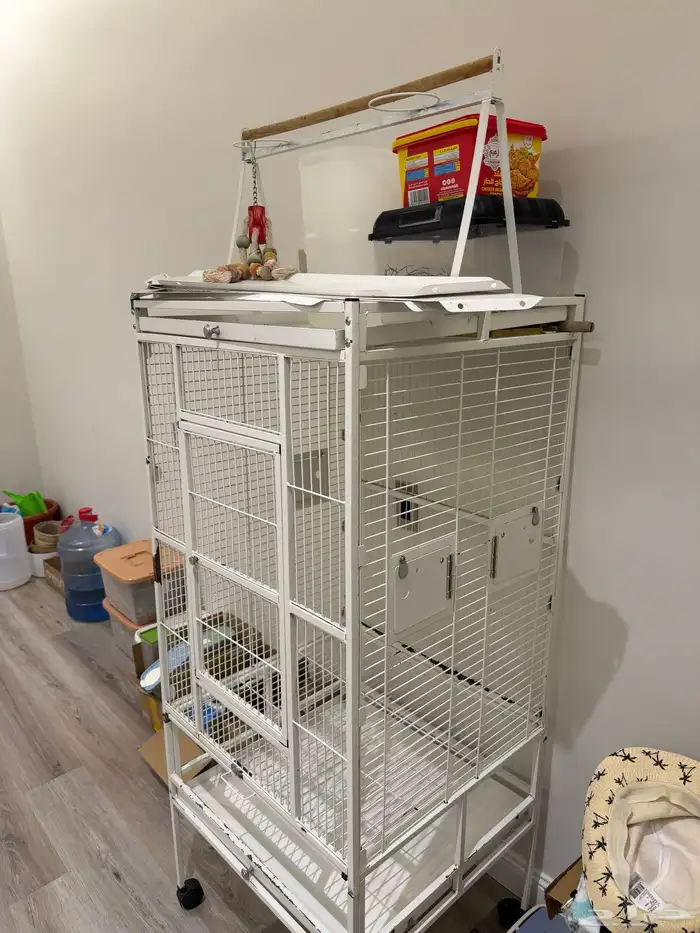 قفص كبير للطيور   نظيف وبحالة جيدة 2