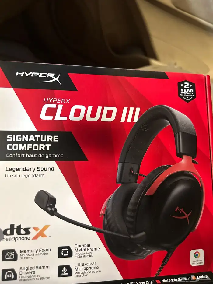 سماعة هايبر اكس كلاود ثري جديده شاريها قبل ثلاث ايام 0