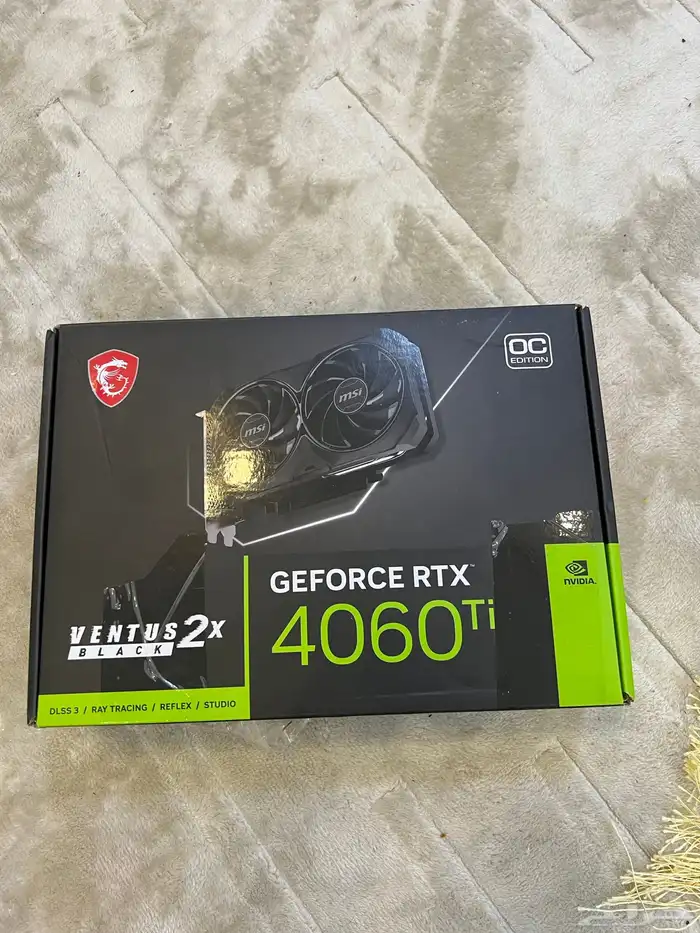 للبيع كرت شاشة rtx 4060ti msi 0
