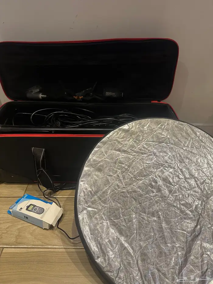 استديو تصوير اضاءه فلاش مع خلفيه 3