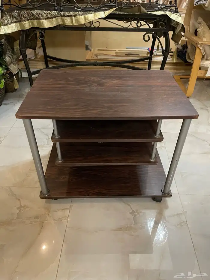 طاولات مجموعة كاملة مكتبة تلفزيون و جوارير تخزين نظيفة 4