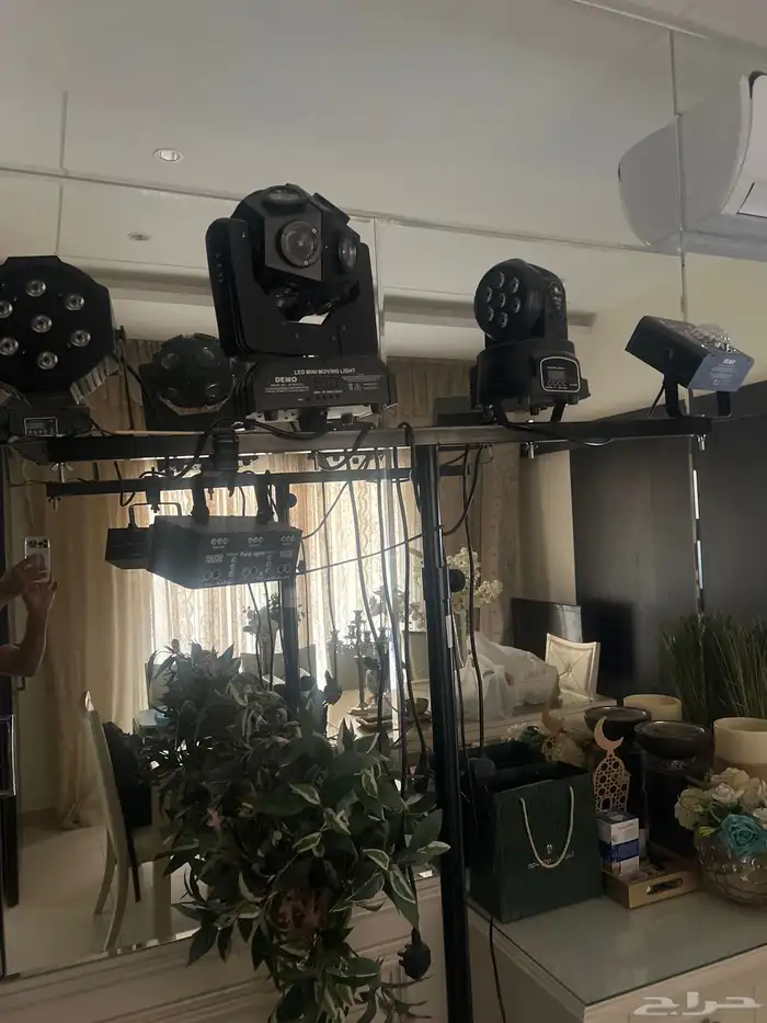 لمبات. ليزا حفلات وجديده 7 قطع مع عصاء و2 مسطره 2