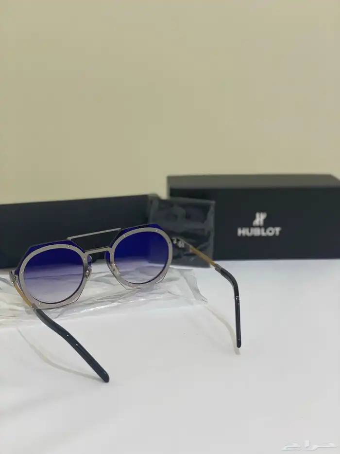 نظارة هوبلت الرجالية - أصلية - ذهبي 9