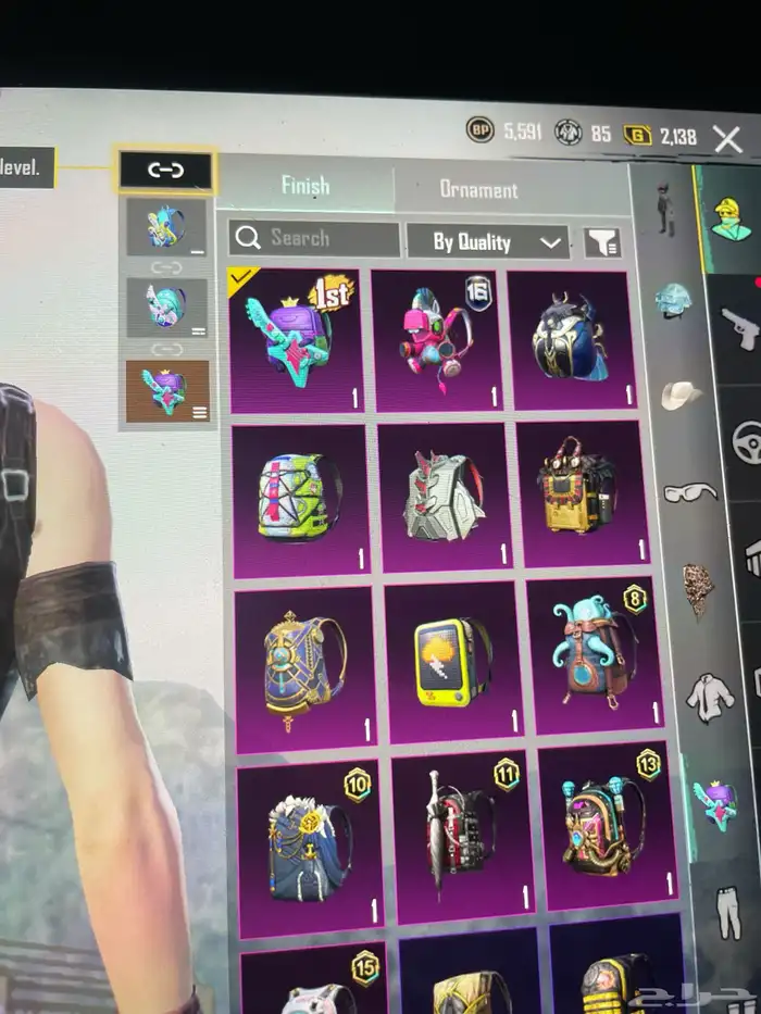 حساب ببجي لفل77 5