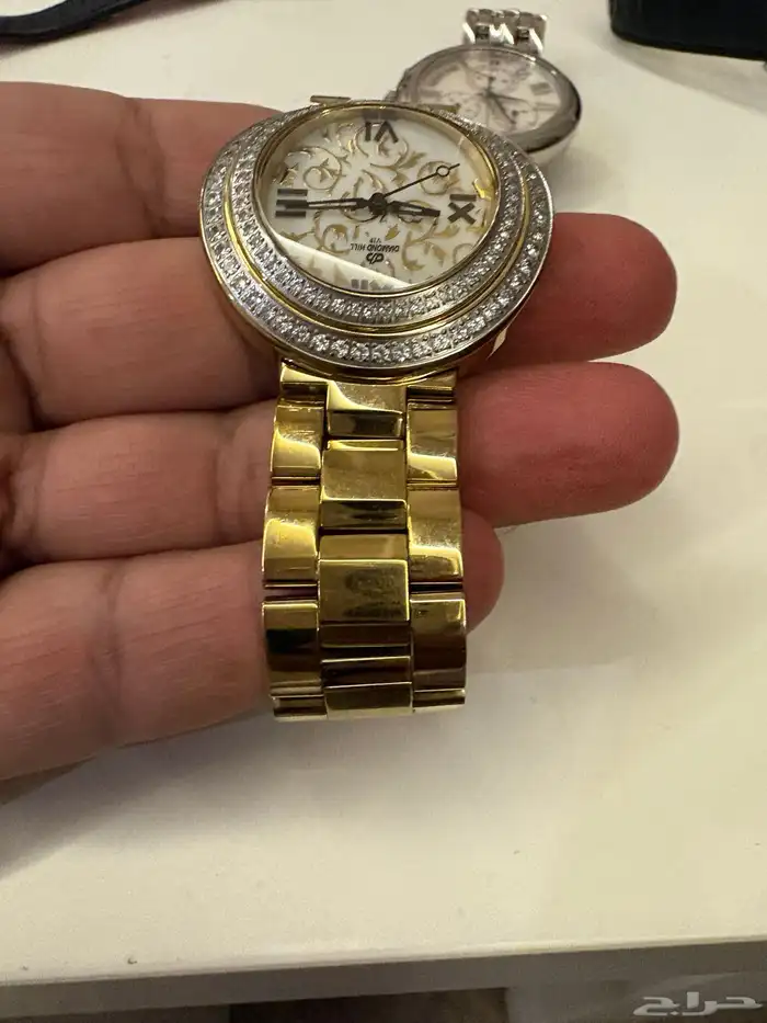 ساعة يد نسائية سويسرية Diamond hill مرصعة بالالماس الطبيعي 2