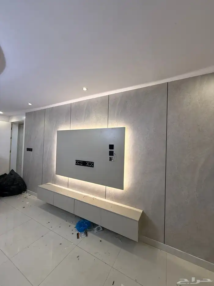 شيبورد ديكور صاله ديكورتلفزيون مرايات طاوله معلق اصباغ 5