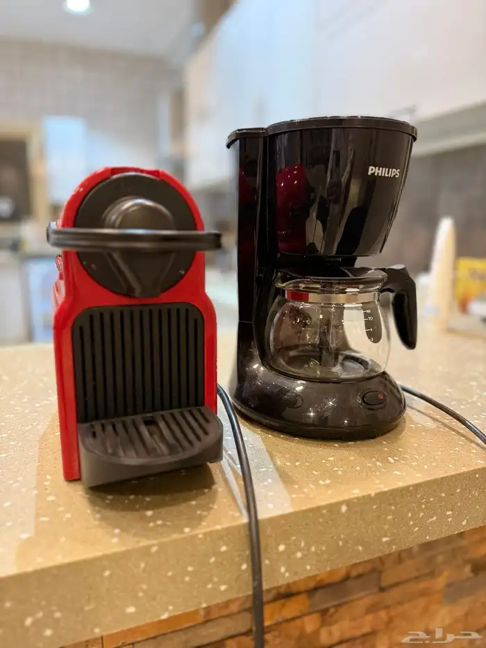 مكاين قهوة Philips و Nespresso 1