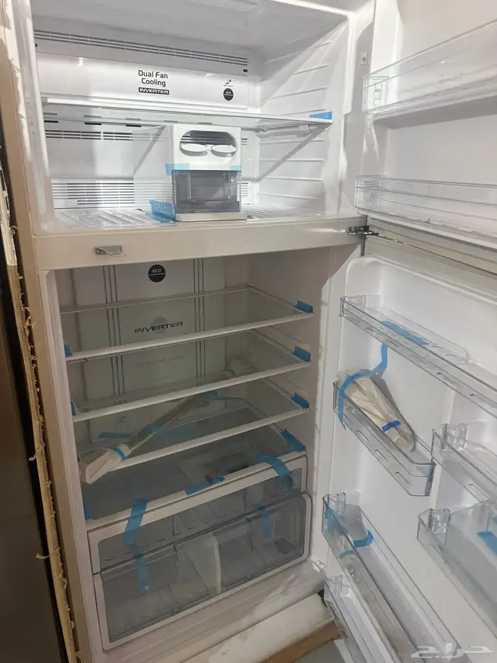 ثلاجه هيتاشي 19.4 بابين استوك مشكله كرتون 2