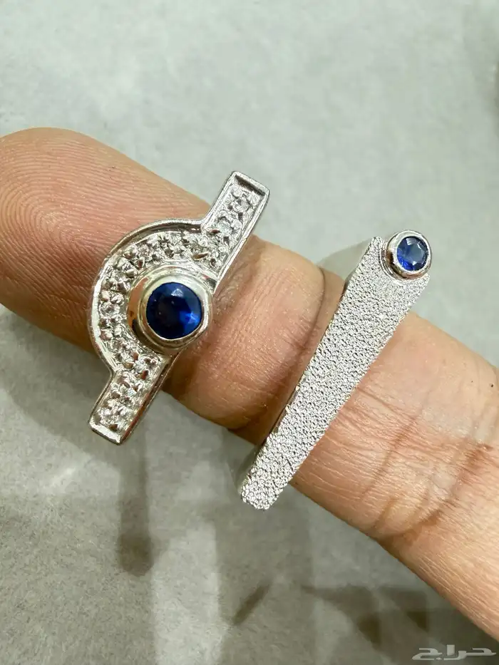 خواتم توينز فضة إيطالي عيار 925 بموديل جديد ومميز 2