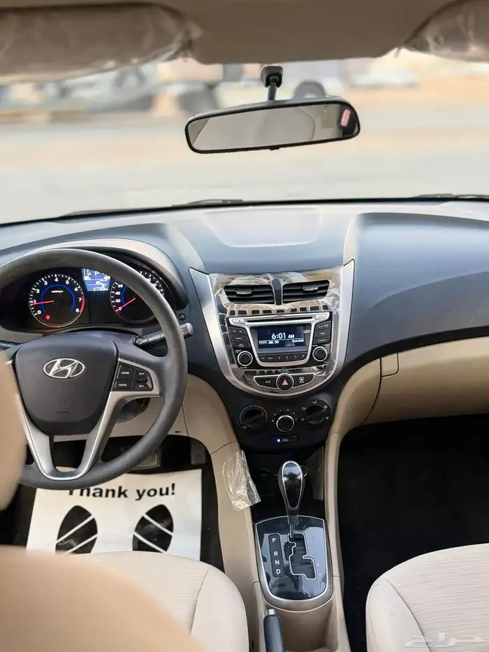 هونداي اكسنت 2016 - مخزن نص فل عداد 27 الف كيلو فقط 9