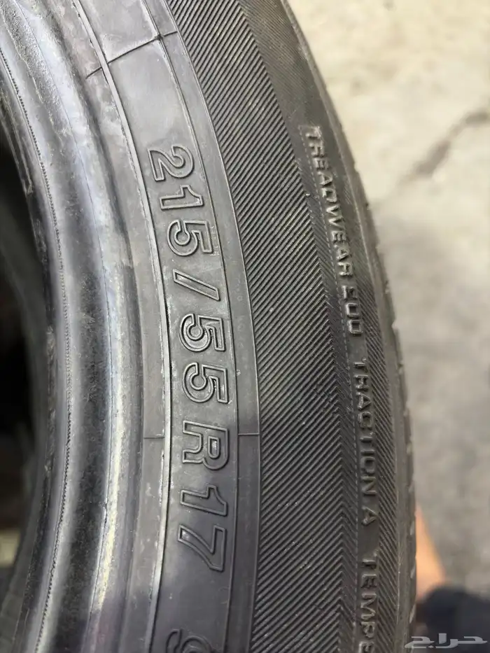 كفرات 215 55 17 يكوهاما وكالة كامري شبه جديده 10