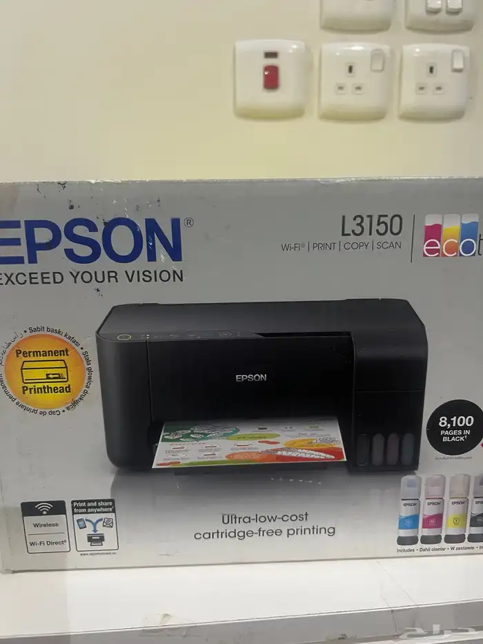 طابعه Epson جديده لم تستخدم بكرتونها 0
