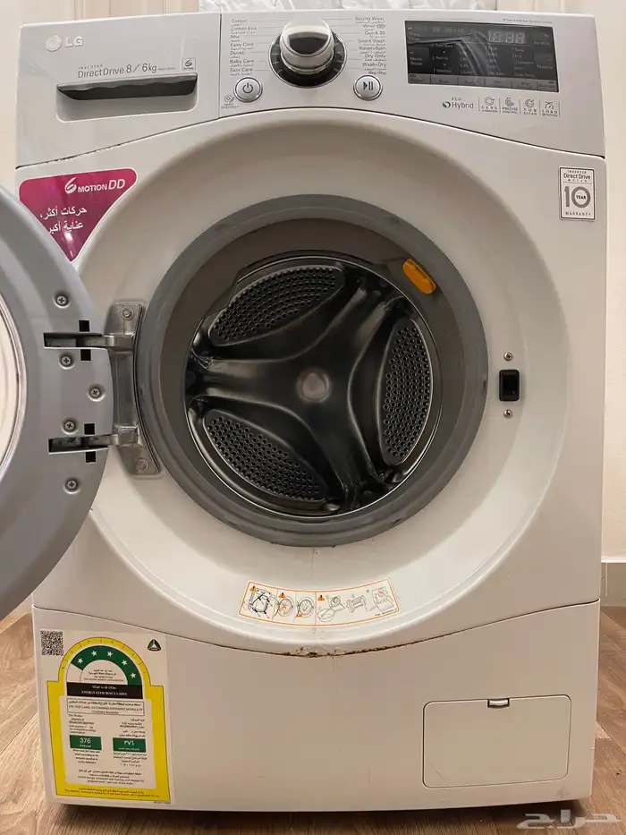 غسالة ملابس مع مجفف إل جي LG 0