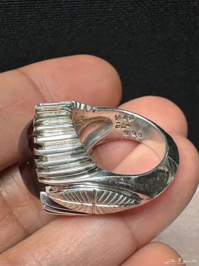 خاتم عقيق يماني كرز الكرز قبة صياغة حمادة VIP 9