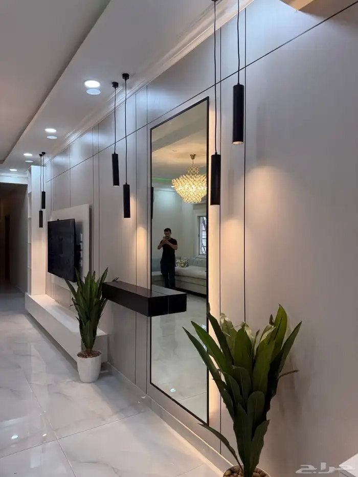 شيبورد ديكور صاله ديكورتلفزيون مرايات طاوله معلق اصباغ 4