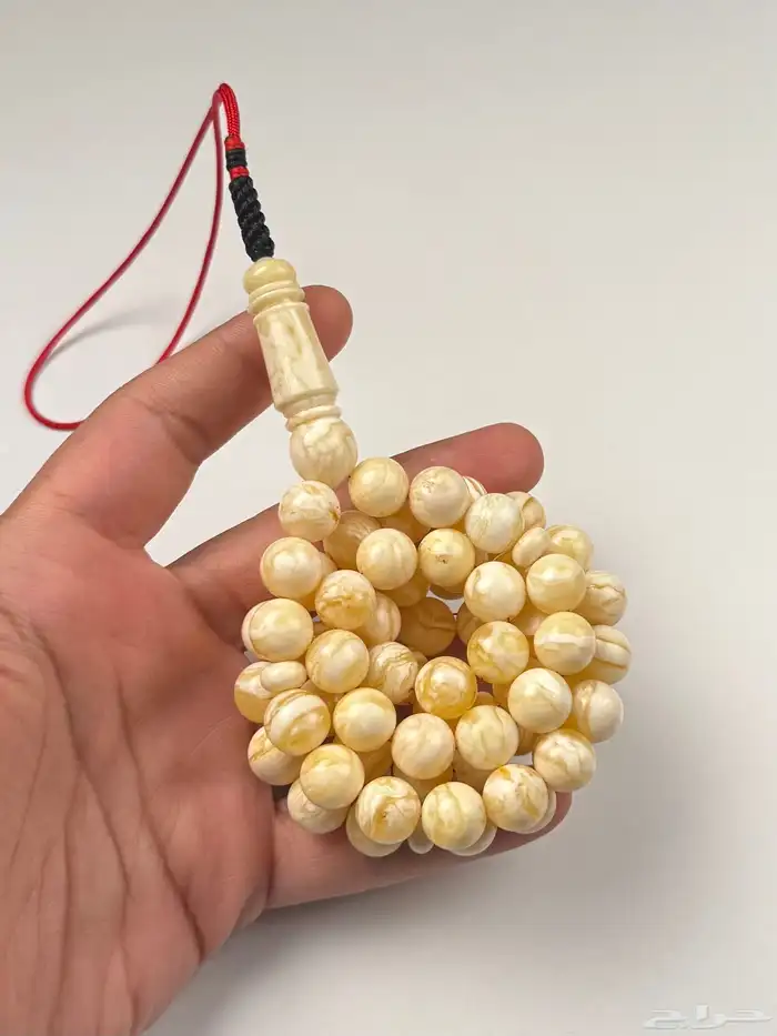 مسباح كهرمان جبس مبرقع تربل سوبر 0