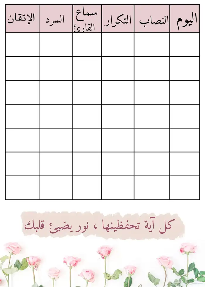 مفكرة حافظة القران 3