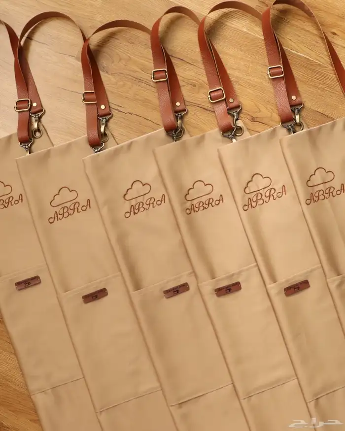 تطريز مريلة طبخ باجود الاقمشة 12