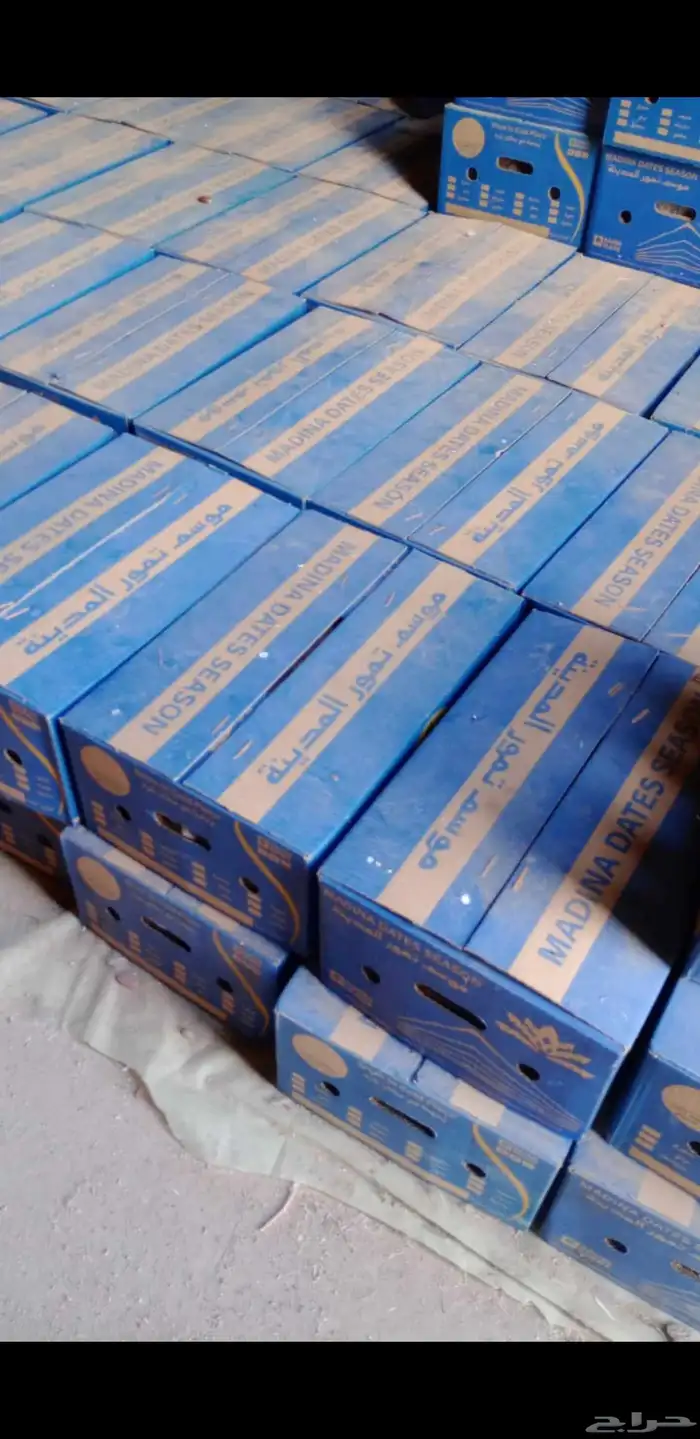 تمر برحي معبأ بكراتين موز كبيرة 0