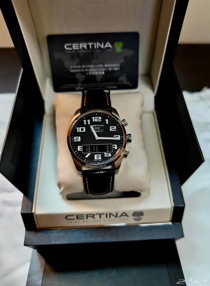 Certina DS Multi 8 Leather Strap Swiss Made Watch 0