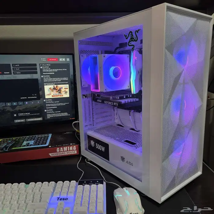 قيمنق بيسي   كومبيوتر العاب مع كامل ملحقاته 2