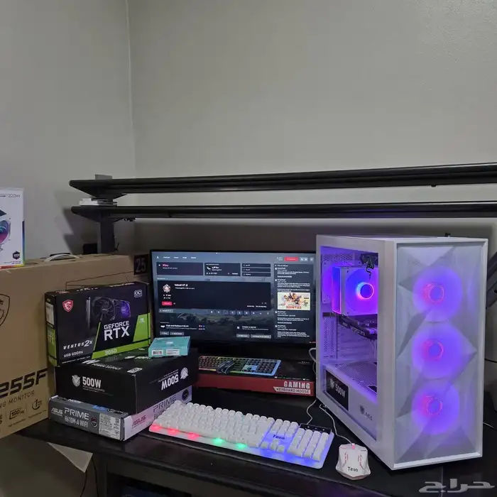 قيمنق بيسي   كومبيوتر العاب مع كامل ملحقاته 0