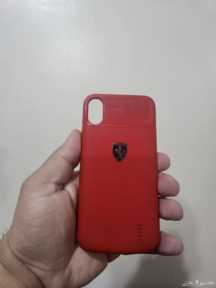 كفر ايفون اكس اس باور بانك ماركه فيراري 0